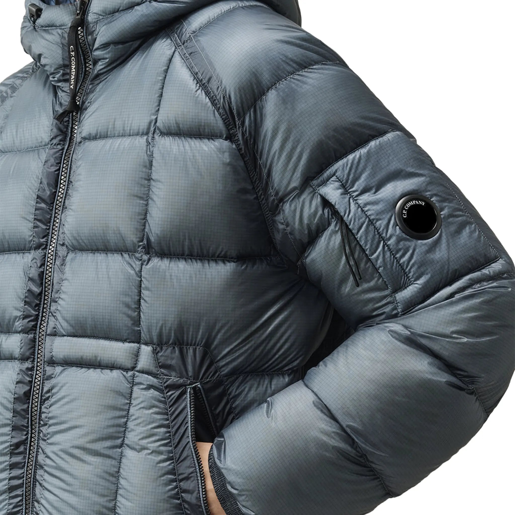 CP Company D.D. Shell Orion Blue Hooded Puffer Jacket